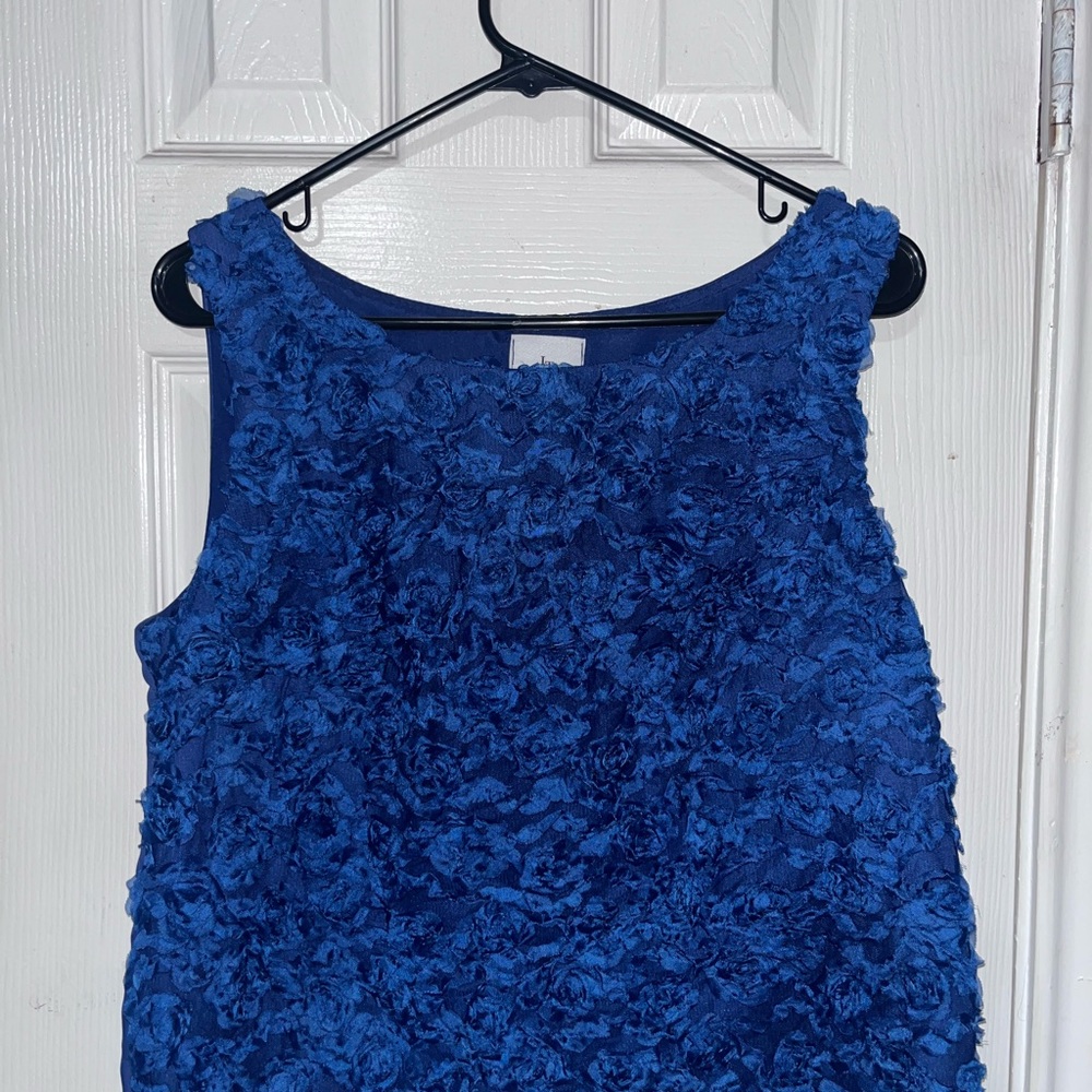 Elegant Blue floral blouse